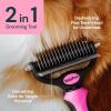 imageMalsiPree 2in1 Dog Grooming Brush ampamp Undercoat Rake  Deshedding Brush and Dematting Comb for Long or Short Haired Dogs  AntiShedding Pet Tool  Deshedding ToolPink