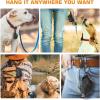 imageMalsiPree Dog Poop Bag Dispenser with Used Waste Bag Holder Carrier  Improved Elastic Strap ampamp Metal Buckle Greatly fits Any Dog Leash  Bags Not Included