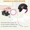 imageMalsiPree Poop Bag Holder Leash Attachment Waste Bag Dispenser with Stainless Steel Buckle Clip ampamp Adjustable Strap Fit for Any Dog Leash ampamp Poopbag Black1 Pack