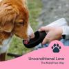 imageMalsiPree Portable Dog Water Bottle  Lightweight LeakProof Travel Cup  12 oz Pink Bowl for Pets  Food Grade Plastic  Dog Bowls  Puppy EssentialsBlack