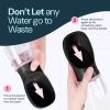 imageMalsiPree Portable Dog Water Bottle  Lightweight LeakProof Travel Cup  12 oz Pink Bowl for Pets  Food Grade Plastic  Dog Bowls  Puppy EssentialsBlack