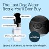 imageMalsiPree Portable Dog Water Bottle  Lightweight LeakProof Travel Cup  12 oz Pink Bowl for Pets  Food Grade Plastic  Dog Bowls  Puppy EssentialsBlack