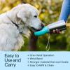 imageMalsiPree Portable Dog Water Bottle  Lightweight LeakProof Travel Cup  12 oz Pink Bowl for Pets  Food Grade Plastic  Dog Bowls  Puppy EssentialsBlue