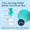 imageMalsiPree Portable Dog Water Bottle  Lightweight LeakProof Travel Cup  12 oz Pink Bowl for Pets  Food Grade Plastic  Dog Bowls  Puppy EssentialsBlue