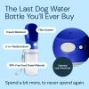 imageMalsiPree Portable Dog Water Bottle  Lightweight LeakProof Travel Cup  12 oz Pink Bowl for Pets  Food Grade Plastic  Dog Bowls  Puppy EssentialsNavy Blue