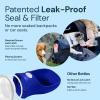 imageMalsiPree Portable Dog Water Bottle  Lightweight LeakProof Travel Cup  12 oz Pink Bowl for Pets  Food Grade Plastic  Dog Bowls  Puppy EssentialsNavy Blue