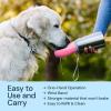 imageMalsiPree Portable Dog Water Bottle  Lightweight LeakProof Travel Cup  12 oz Pink Bowl for Pets  Food Grade Plastic  Dog Bowls  Puppy EssentialsPink