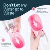 imageMalsiPree Portable Dog Water Bottle  Lightweight LeakProof Travel Cup  12 oz Pink Bowl for Pets  Food Grade Plastic  Dog Bowls  Puppy EssentialsPink