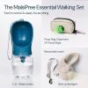 imageMalsiPree Retractable Dog Leash Set with a Poop Bag Holder 12oz Dog Water Bottle Flashlight ampamp 20 Poop Bags  98ft Leash Retractable for Small to Medium Pet Sand ampamp Teal