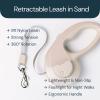 imageMalsiPree Retractable Dog Leash Set with a Poop Bag Holder 12oz Dog Water Bottle Flashlight ampamp 20 Poop Bags  98ft Leash Retractable for Small to Medium Pet Sand ampamp Teal