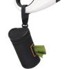 imageMalsiPree Poop Bag Holder Leash Attachment Waste Bag Dispenser with Stainless Steel Buckle Clip ampamp Adjustable Strap Fit for Any Dog Leash ampamp Poopbag BlackBag Holder 1 PackBlack
