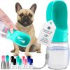 imageMalsiPree Portable Dog Water Bottle  Lightweight LeakProof Travel Cup  12 oz Pink Bowl for Pets  Food Grade Plastic  Dog Bowls  Puppy EssentialsBlue